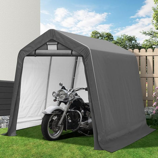 8x8Ft Ourdoor Storage Shed Shelter, Portable Shed Garage by Raysfung