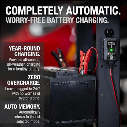 NOCO GENIUS1: 1A 6V/12V Smart Battery Charger – Automatic Maintainer, Trickle - Image 7