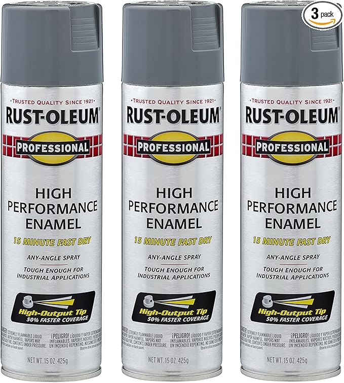 Rust-Oleum 7587838-3PK Professional High Performance Enamel Spray Paint by Rust-Oleum