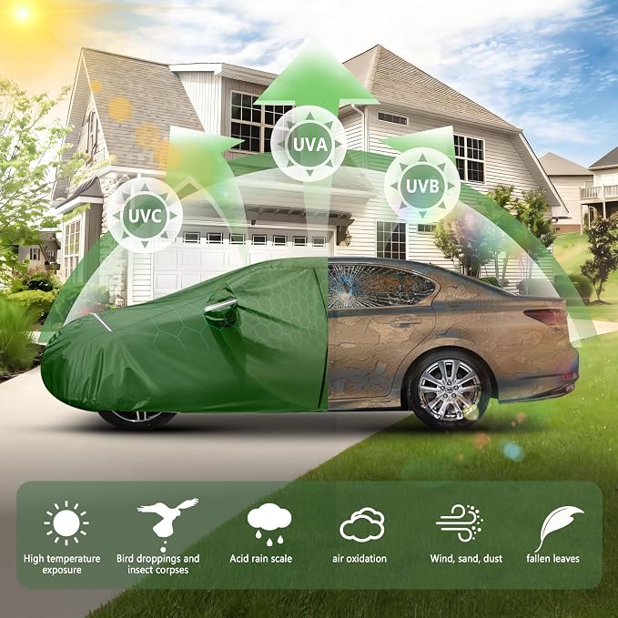 BOSSTONE Car Cover Custom Fit for Nissan Frontier King/Crew Cab Short Bed - Image 3