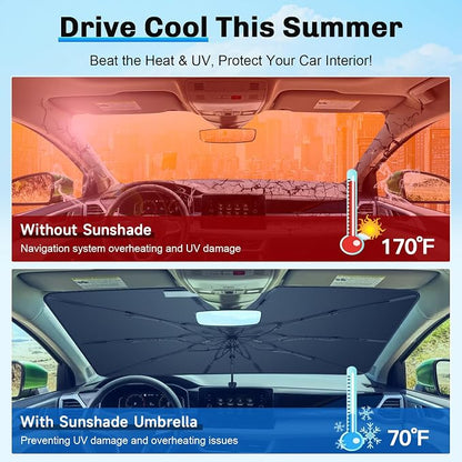 SXCY for 2022-2025 Volkswagen Taos Windshield Umbrella Sunshade for 2025 VW - Image 5