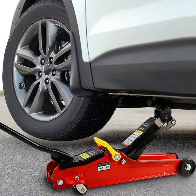 4 Piece Car Truck Floor Jack Service, Hydraulic Trolley Floor Jack & Jack - Image 5