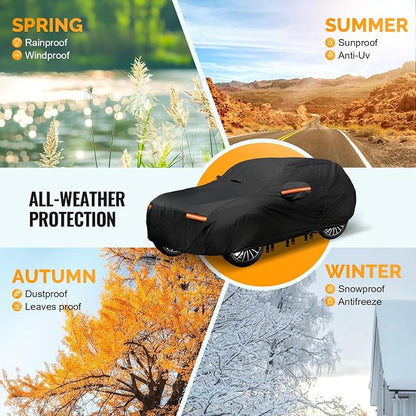 30 Layers SUV Car Cover for Automobiles All Weather Waterproof, Outdoor - Image 5