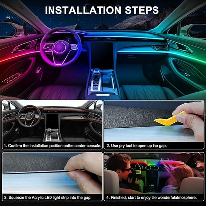 Dream+Color Acrylic Interior Car LED Strip Light - Image 7