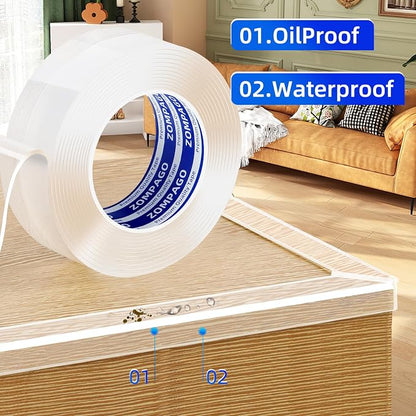 Clear Soft Corner Protectors for Furniture Strip, 1.2in x9.84FT, Sharp Edge & - Image 6