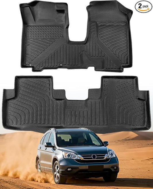 Car Floor Mats for Honda CRV 2007-2011 Full Set, All Weather Floor Liners by COTAZA