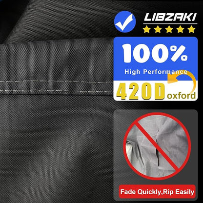 Motorcycle Cover with Side+Top Box Heavy Duty 420D Waterproof - Image 2