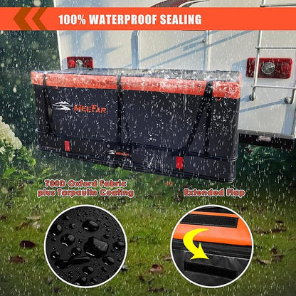MeeFar Hitch Mount Cargo Carrier Bag Soft Shell 100% Waterproof 15 Cubic Feet - Image 7