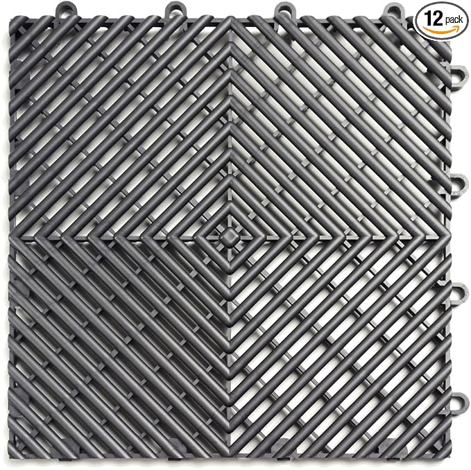 Big Floors RaceDeck Free-Flow Open Rib Self-Draining Design, Durable Copolymer by BigFloors