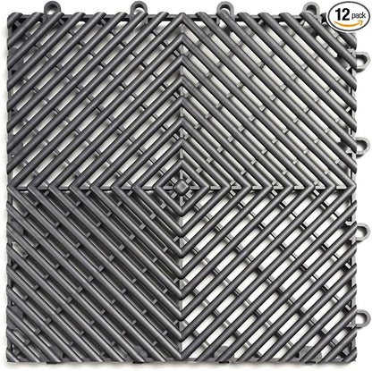 Big Floors RaceDeck Free-Flow Open Rib Self-Draining Design, Durable Copolymer by BigFloors