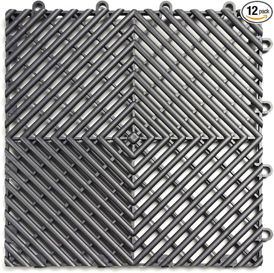 Big Floors RaceDeck Free-Flow Open Rib Self-Draining Design, Durable Copolymer by BigFloors