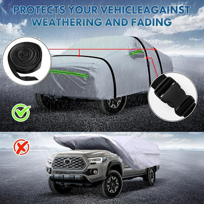 KEYOOG Truck Pickup Car Cover, 6-layer All-weather Waterproof, Heavy Outdoor - Image 5