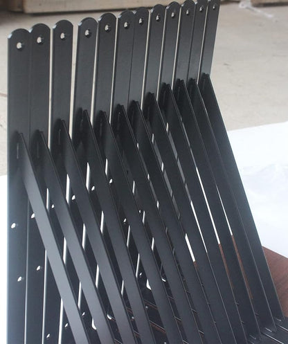 32 Pack L16 x H 10" Black Heavy Duty Shelf Brackets - Image 5
