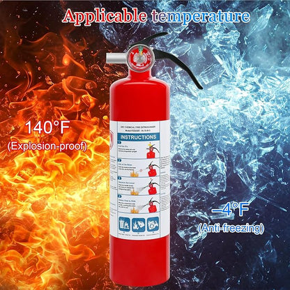 2 Pack ABC Dry Chemical Fire Extinguishers, 2.5 lb 1A:10B:C Rating - Image 4