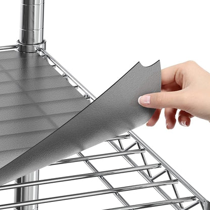Shelf Liners for Wire Shelf System: Set of 5 in Graphite: 13.4 x 23.2 inch: by Sterling+Shelf+Liners