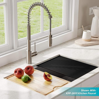KRAUS Kore Workstation 27-inch Undermount 16 Gauge Stainless Kitchen Sink - Image 2
