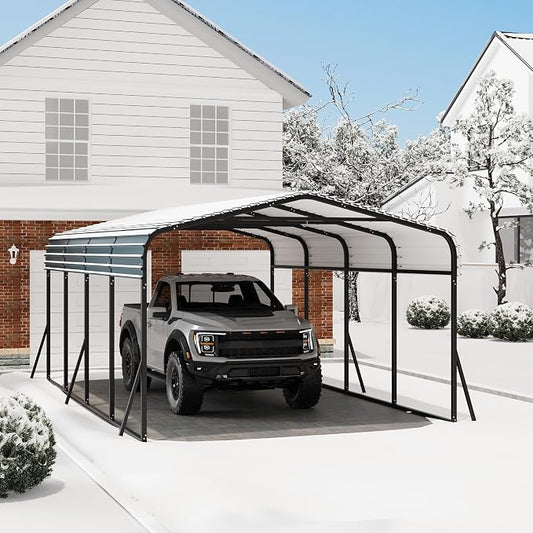 12x20 Ft Carport, Metal Carport by GarveeLife