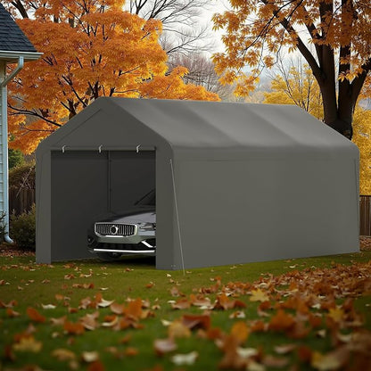 Carport, 10‘ x 20’ Heavy Duty Portable Garage All-Season Car Canopy w/Removable - Image 6