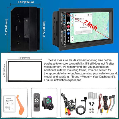 7 in Double DIN Car Stereo Radio - Image 8
