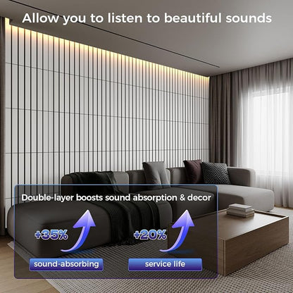 8 Pack 2-Layer Fold Soundproof Wall Panels, 0.9lb/ft³ High Density, 3D Acoustic - Image 3