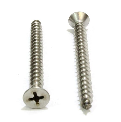 Bolt Dropper #10 X 1-3/4'' Stainless Steel Flat Head Phillips Wood Screw - Image 3