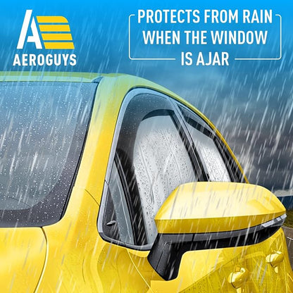 Extra Durable Window Deflectors in-Channel Window Visors Rain Guards Fit - Image 2