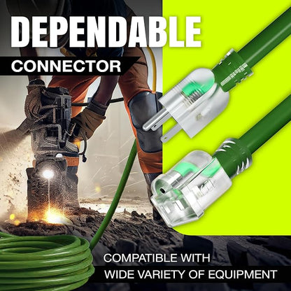 200ft Outdoor/Indoor Extension Cord 12/3 Gauge Extra Heavy Duty 3 Prong SJTW - Image 4