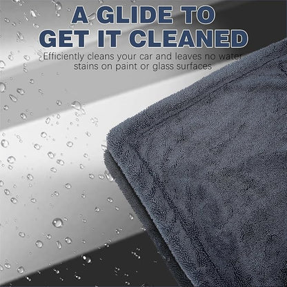 Microfiber Towels for Cars 2-Pack, 1300 GSM Ultra-Soft Microfiber, No Streaks - Image 2