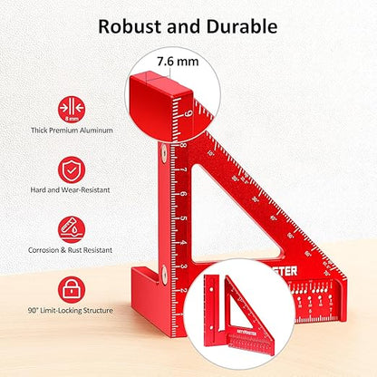 Mini 3D Multi-Angle Measuring Square Ruler, WT102C High Precision Hole Scribing - Image 5