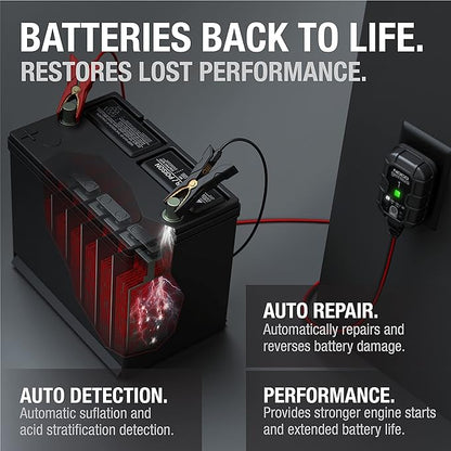 NOCO GENIUS1: 1A 6V/12V Smart Battery Charger – Automatic Maintainer, Trickle - Image 6