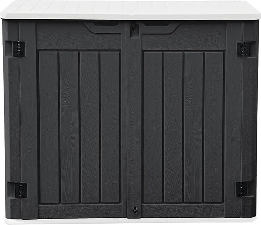 DWVO Outdoor Weather-Resistant Horizontal Storage Shed, 35 Cu Ft Capacity by DWVO