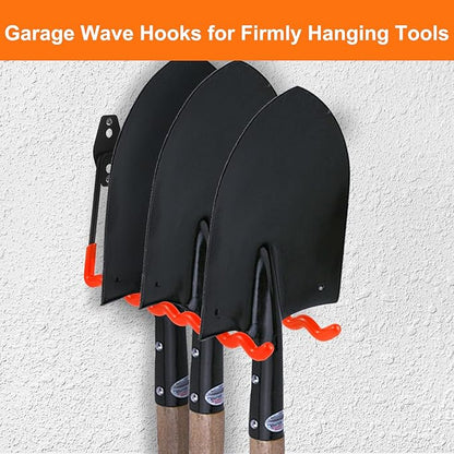Wall Mounted Garage Hooks Tool Organizer, 12.4 Inch Garage Storage Hook Heavy - Image 5