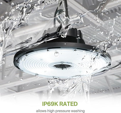 ASD LED High Bay UFO Light Fixture, Commercial Shop Lighting | Dimmable - Image 4