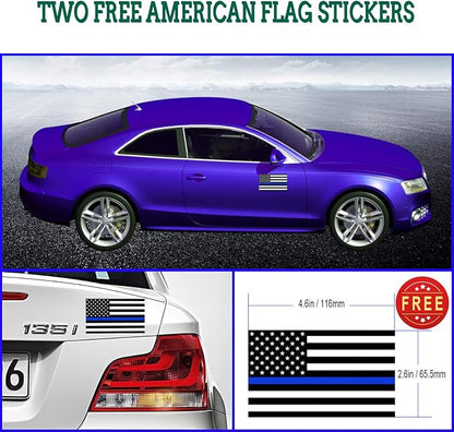 Flag License Plate Frame- USA Patriotic Personalized Car Tag Holder, 4 Hole - Image 5