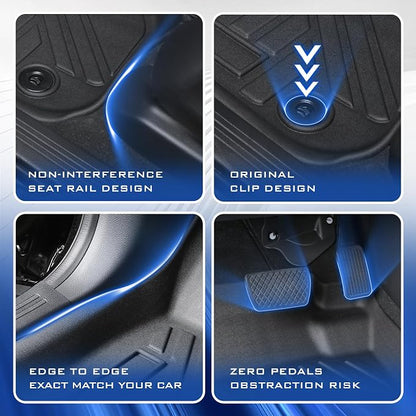 Car Floor Mats for Ford Mustang Mach-E 2021-2024 2025 Accessories, TPE All - Image 4