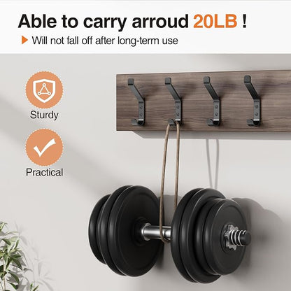 20-Pack Wall Hook for Hanging Coat - 20LB - Image 4