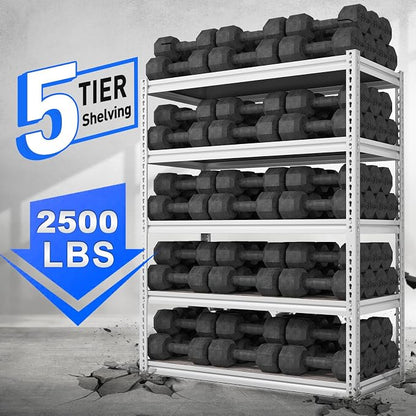 REIBII Garage Shelving 2500LBS Storage Shelves Adjustable Heavy Duty Shelving - Image 4