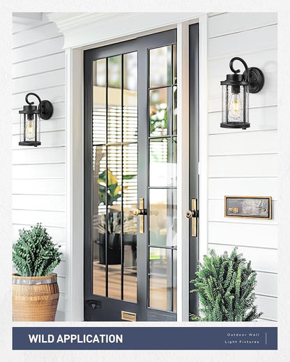kudos Porch Lights, 12.5 inch Cylinder Outdoor Wall Light, E26 Sockets - Image 6