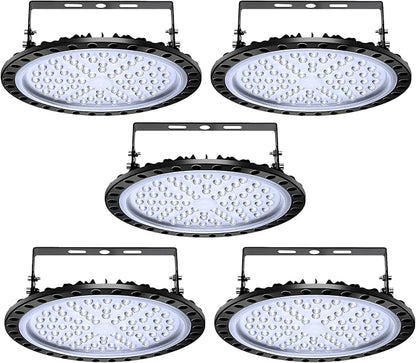 Viugreum 5 PACK 300W UFO LED High Bay Light, 30000LM 6500K Daylight White LED by Viugreum