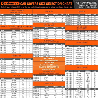 Car Cover Waterproof All Weather Full Outdoor Pickup Truck Cover Rain UV - Image 4