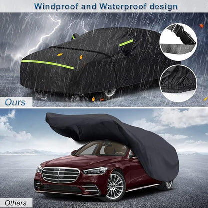 for Mercedes Benz S Car Cover Waterproof All Weather Heavy Duty Protection - Image 5