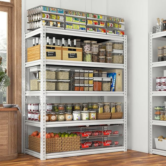 REIBII Garage Shelving 2500LBS Storage Shelves Adjustable Heavy Duty Shelving by REIBII