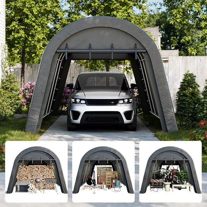 Carport 12x20 ft Heavy Duty, All-Season Waterproof UV Protected Outdoor Car - Image 5