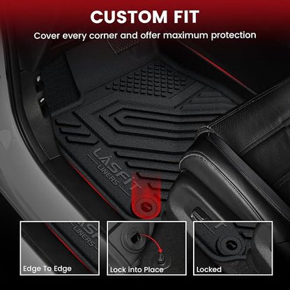 LASFIT Floor Mats & Trunk Mat for Honda CR-V 2017-2022, All Weather Protection - Image 4