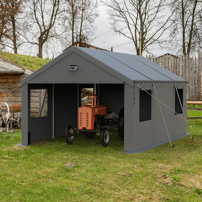 12x20 Carport, Heavy Duty Carport Canopy Garage - Image 8