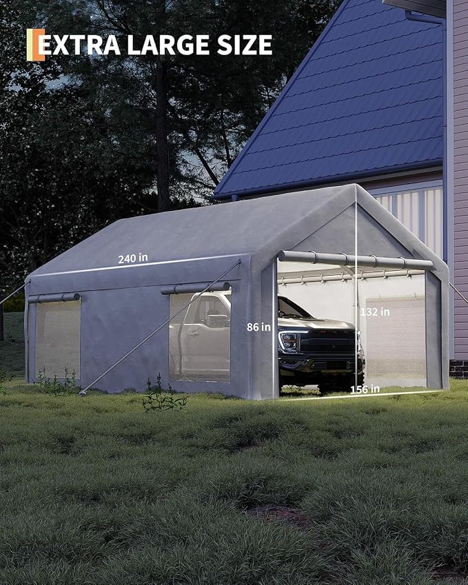 13 x 20FT Heavy Duty Carport - Image 3