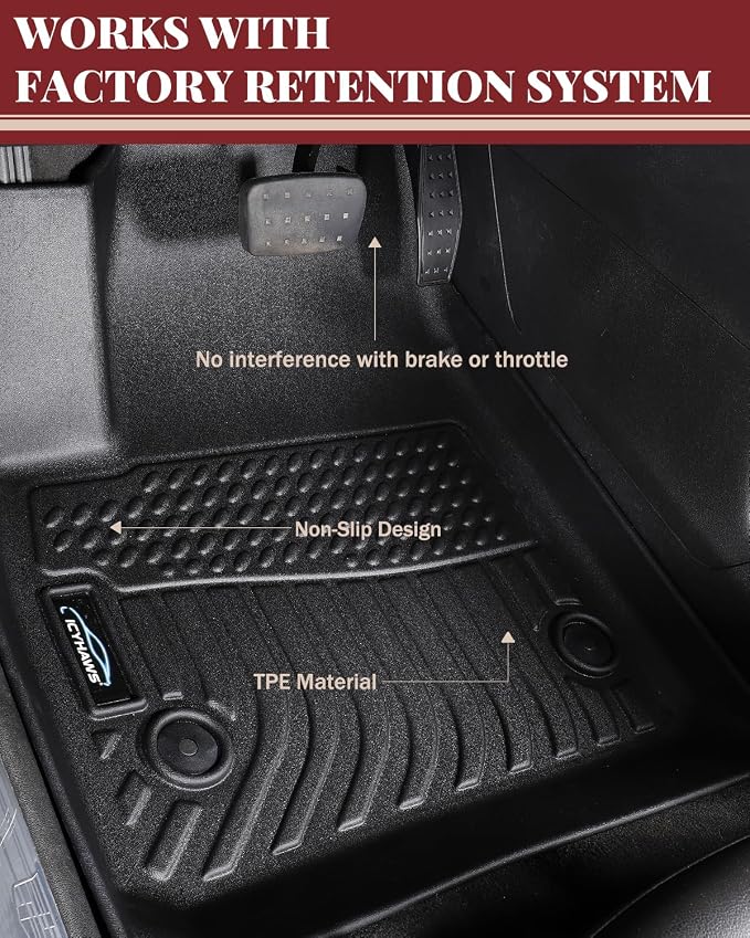 Icyhaws® Floor Mats for Buick Encore GX 2020-2025 | All Weather TPE Waterproof - Image 3