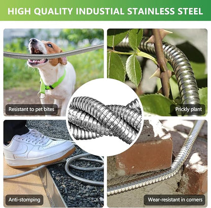 Lightweight Stainless Steel Garden Hose 25Ft – Kinkless Flexible Metal Water - Image 4
