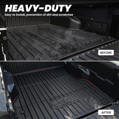 LASFIT Bed Mat for Toyota Tacoma 2024 2025 Truck Bed, All Weather 5 ft Rubber - Image 4