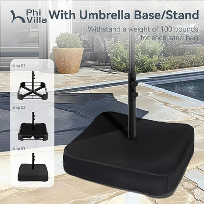 PHI VILLA 15ft Large Patio Umbrellas - Image 2
